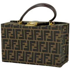 FENDI】フェンディ バニティバック 化粧ポーチ ズッカ柄