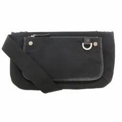 極美品 ブルガリ ロゴマニア ボディバッグ ウエストポーチ ジャガード ブラック BVLGARI】ブルガリ『ロゴマニア ウエストポーチ』メンズ ボディ