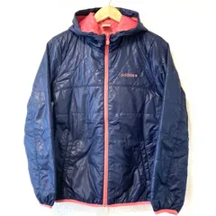 (^w^)b adidas NEO アディダス ジップアップ 中綿 ジャケット トップス ジャンパー ブルゾン フーディ 防寒 スポーティ アウトドア アクティブ 秋冬 ネイビー×ピンク レディース 女性 サイズM