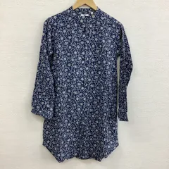 UNIQLO ユニクロ　ワンピース　チュニック　サイズＭ　ブルー　総柄　花柄