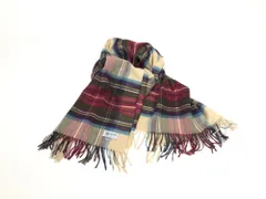 JOHNSTONS　OF　ELGIN　ジョンストンズ オブ エルガン　ストール　マフラー　大判　カシミヤ　チェック柄　マルチカラー