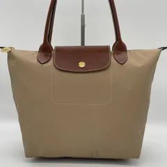 2024年最新】ロンシャン LONGCHAMP トートバッグ 美品 ベージュ レザー