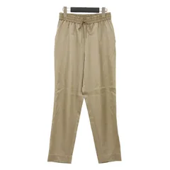 BEAUTY&YOUTH ビューティアンドユース パンツ ベージュ サイズ:M | 20秋冬 サテン ドローストリング パンツ / イージーパンツ | テーパード ウエストゴム コットン | 日本製 | ボトムス ズボン【レディース】【中古】