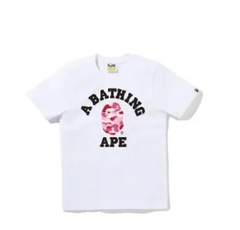 新品未使用 A BATHING APE アベイシングエイプ Tシャツ ホワイトピンクです