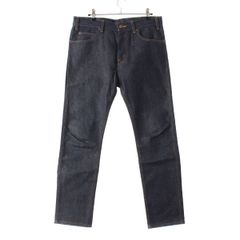 セリーヌ エディ期 コットン ヴィンテージ加工 スリムテーパード デニムパンツ ストレッチ ボトムス ブルーインディゴ 29【中古】