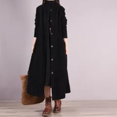 コーデュロイ シャツ ワンピース シャツワンピース ロング ロング丈 マキシ マキシ丈 袖あり 長袖 スタンドカラー フレア ワイド ポケット 前開き かわいい 大人可愛い きれいめ シンプル カジュアル 大人 上品 おしゃれ 大人女子 こなれ感 ラフ ラブリ