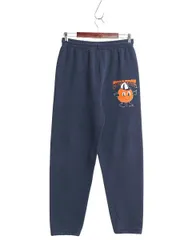 【お得なクーポン配布中!】 80s 90s USA製 カレッジ キャラクター プリント スウェット パンツ メンズ レディース M / 古着 ヴィンテージ フルーツオブザルーム 裏起毛