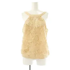 ビーシービージーマックスアズリア BCBGMAXAZRIA レースキャミソール 刺繍 S ベージュ /AT ■OS ■SHのサムネイル