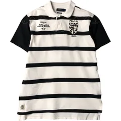古着 ラルフローレン Ralph Lauren POLO RALPH LAUREN CUSTOM FIT 半袖 ラガーシャツ メンズL相当/eaa578103
