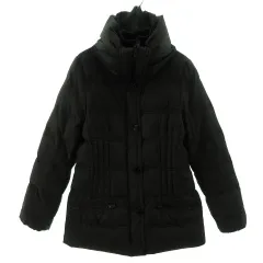 アズールバイマウジー AZUL by moussy ダウンジャケット スタンドカラー ダウン80％ ブラック 黒 Sのサムネイル