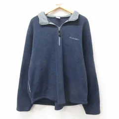 L/古着 オールドネイビー OLD NAVY 長袖 ハーフジップ フリース ジャケット メンズ 00s ワンポイントロゴ 紺 ネイビー 25mar10 中古 アウタ