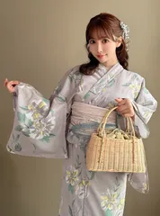 本日限定価格 GRL グレイル 浴衣 セット 単品購入 レース帯 かばん 付き GRL グレイル | GRL浴衣を紹介するよ🩵 花柄レース浴衣セット