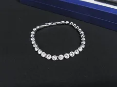 ■新品■未使用■ SWAROVSKI スワロフスキー 17916305 テニス クリスタル ブレスレット アクセサリー レディース シルバー系 BL8506