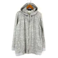メイソングレイ MAYSON GREY 接結 スウェット パーカー フード フルジップ コットン リネン 長袖 M 2 杢グレーのサムネイル