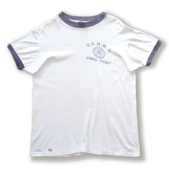【60s~70s】希少 U.S.M.M.A. KINGS POINT Collegiate Pacific linger T-shirt