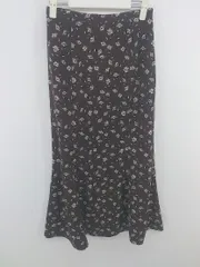 ◇ MOUSSY マウジー 花柄 ロング マーメイド スカート サイズ2 ブラウン系 レディース E  【1303240024690】