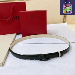 【今日特価】VALENTINO GARAVANI ヴァレンティーノ ガラヴァーニ VLOGO SIGNATURE レザーベルト-1