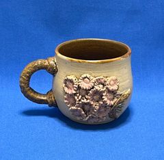 新品・未使用】やちむん ゴーヤ柄 7寸・6寸皿セット 山城窯 山城