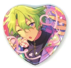 【中古】バッジ・ビンズ 巴日和 ホワイトデー ハート缶バッジ 「あんさんぶるスターズ!!」