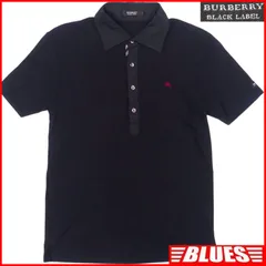 BURBERRY BLACK LABEL 廃盤 バーバリーブラックレーベル ポロシャツ M 古着 メンズ 日本製 ノバチェック 刺繍 ポロシャツサイズM一覧←SEULB屋着古← TY3800