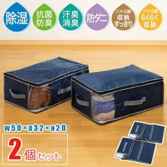 テイジン 乾っとデオケース ライト 小 2個セット 【2025年版】 ネイビー 収納 収納ケース 収納ボックス 収納袋 衣類収納 防ダニ 抗菌 防臭 消臭 吸湿 衣類 ベルオアシス 乾っとパック プレミアム 帝人フロンティア TEIJIN