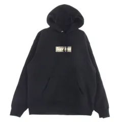 Burberry Supreme コラボパーカー Lサイズ ブラック シュプリーム x バーバリー パーカー コラボ SUPREME × BURBERRY