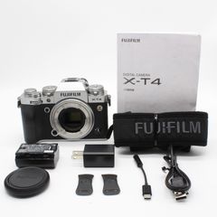★美品★ショット数10,652★FUJIFILM X-T4 ボディ シルバー ミラーレス一眼カメラ