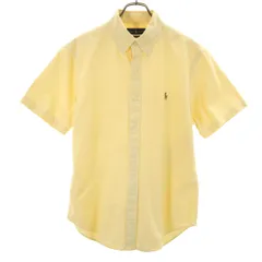 RALPH LAUREN ラルフローレン 半袖 シャツ L イエロー系 メンズ 古着