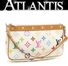 ルイヴィトン Louis Vuitton ポシェットアクセソワール アクセサリーポーチ マルチカラー 白 M92649 【70354】