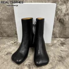 お値下げ MM6 メゾンマルジェラ　ショートブーツ　39 MM6 エムエムシックス メゾンマルジェラ アンクルブーツ Stitch