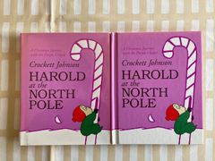 ★クリスマス★クロケット・ジョンソン「HAROLD AT THE NORTH POLE 」はろるどのクリスマス　クレヨン　洋書絵本