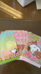 スヌーピー　クリアファイル同一銘柄5枚セットおまけ付き