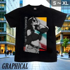 GENJU キッズ～S、M、L、XLサイズ イラスティック　都会的　グラフィック メンズ 美人 Tシャツ 半袖 Don't tie me down. 