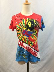 Christian Dior　クリスチャン　ディオール　 John Galliano 　ガリアーノ　アーカイブTシャツ　ラスタコレクション　ボブマーリー　スパンコール　ラインストーン　ロゴ　カットソー　ヴィンテージ　Tシャツ　トップス