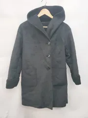 ◇ GLOBAL WORK グローバルワーク ムートン フード 無地 かわいい 長袖 ブルゾン コート サイズM ブラック レディース P  【1403110006495】のサムネイル