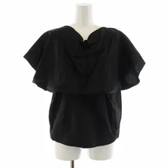 プレインピープル PLAIN PEOPLE シャツ ブラウス 半袖 ドット柄 プルオーバー 3 L 黒 ブラック /AN39のサムネイル