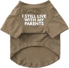 Jimjis 犬服 春夏秋冬 犬の服 ペット服 猫服 薄手 可愛い ドッグウェア 洋服 通気 伸縮性( カーキ,  M)