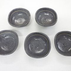 有名作家物 陶器 皿 6枚セット 鉄釉 結晶釉 - メルカリ