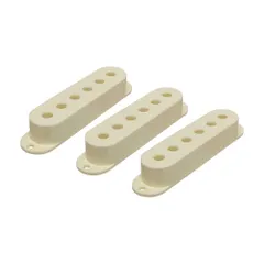 【YJB PARTS】 ストラト用ピックアップカバーセット エイジドホワイト 【国内生産品】のサムネイル