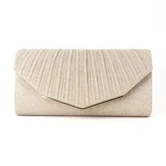 [goodspoon] パーティー 結婚式 ハンド バッグ クラッチバッグ チェーン付き フォーマル 3WAY レトロ ショルダー レディース ミニ サブ 卒業式 二次会 宴会 披露宴 お呼ばれ 上品 可愛い エレガント プレゼント 軽量 チェ [シャンパン]