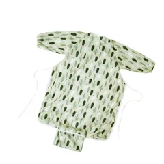 ☆ サボテン ☆ お食事エプロン テーブルクロス一体型 収納付き ylxbib5192 お食事エプロン テーブル 一体型 長袖 食事エプロン エプロン お食事スタイ ベビースタイ ロング 子供用 子供 防水 食べこぼし ベビー こども 子ども 赤ちゃん