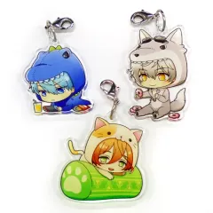 【中古】雑貨 [単品] カナタ＆ミラン＆ゼノ 描き下ろしちびキャラ使用 ミニアクリルチャーム3個セット 「Switchソフト アンジェリーク ルミナライズ ステラセット」 同梱特典