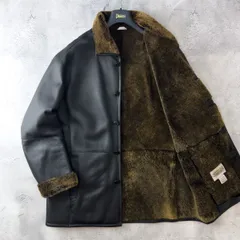 ウィンドアーマー　ダッフルコート　リアルムートン　ボア　フード　肉厚　羊革　M 肉厚リアルムートン◇NB◇メンズL位ムートンコート茶ブラウン本