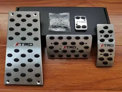 TRD トヨタ車 高品質 アルミペダル＆ヒールプレート４点セット【一点物】 41MK-rx+ybL.jpg_BO30,255,255,