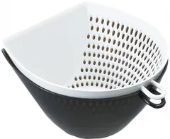 【特価セール】流水にさらしても食材があふれない 目盛付き まな板の上で切った食材をサッとすくってこぼさず移動 引っ掛けフック付き 日本製 スタッキングOK L 積み重ねて省スペース フタ付き 電子レンジ対応 セット チリトリ ボウル ザルボウル ザル MZ-3