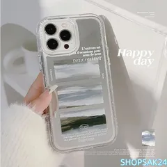 スマホケース iphone15 ケース 韓国 iphone14 ケース iphone13 ケース 携帯ケース iphone12 ケース PC ミラー 鏡 透明 総柄 ニュアンス レディース 大人 女子673
