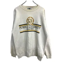 Lee プリントスウェット Lサイズ リー ホワイト USA製 古着卸 アメリカ仕入 t2406-3125