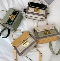 バイカラー ミニ ショルダーバッグ ショルダーバック ハンドバッグ ハンドバック 2way 斜めがけ 斜め掛け 肩がけ 肩掛け 手持ち コンパクト スクエア型 四角 ファスナー ファスナー付き かわいい 大人可愛い きれいめ カジュアル 大人 上品 おしゃれ 