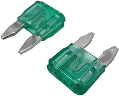ミニ平型ヒューズ　12V　25A　10.8mm×16.2mm　ミニ平型ヒューズ　5個入　＜con-219＞