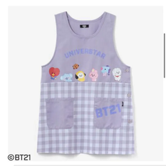 BT21 エプロン　パープル